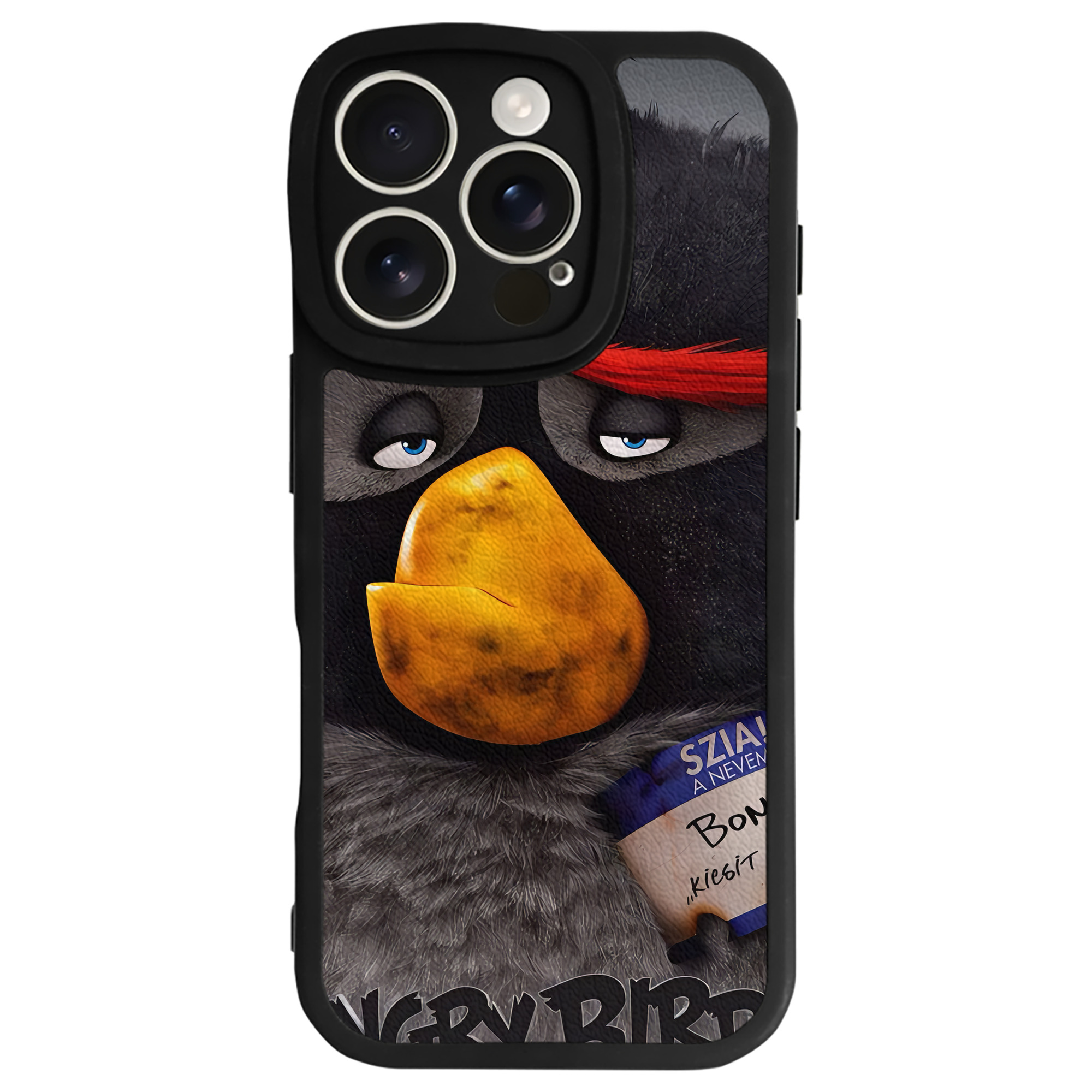 （画像用） Angry Birds アングリーバード 【iPhone 16シリーズ対応】シリコンスマホケース（レザー調） 材質：シリコン